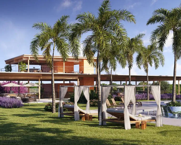Clube do Grand Paysage com piscina e área verde