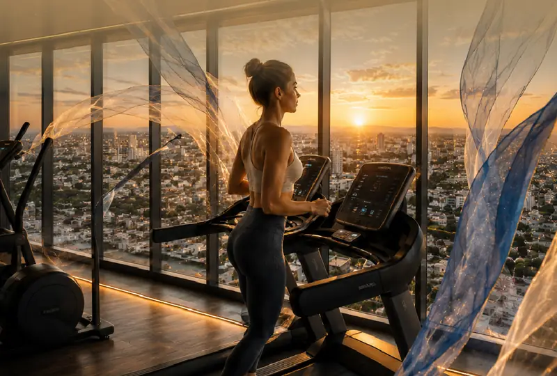 Academia com vista (imagem conceitual)